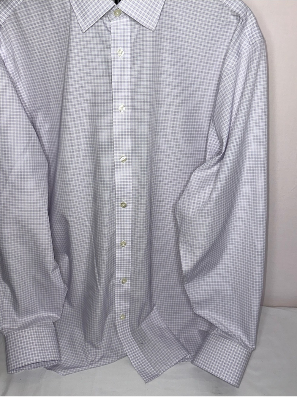 Charles Tyrwhitt Light Gray Micro Check Dress Shirt